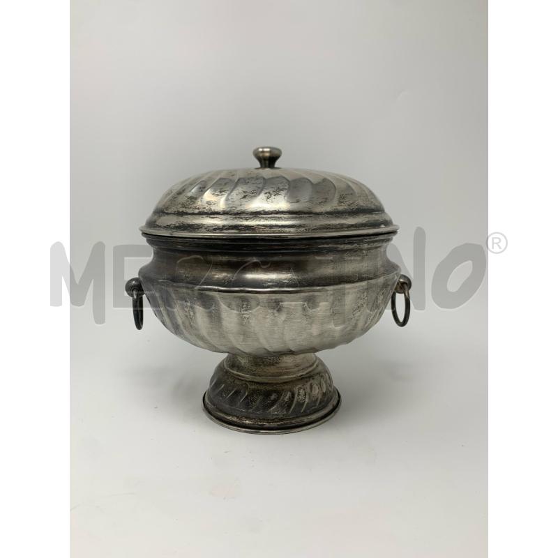 ZUPPIERA SILVER PLATED BOMBATA SU BASE CIRCOLARE | Mercatino dell'Usato Roma re di roma 1