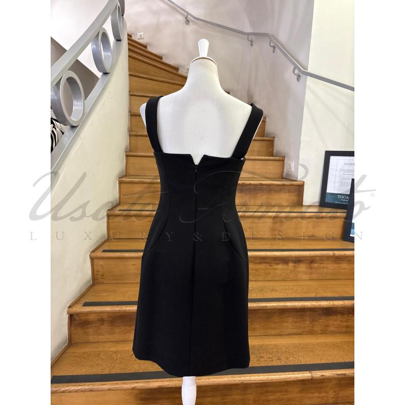 ABITO DONNA DOLCE&GABBANA NERO BUSTIER TG 42 | Mercatino dell'Usato Roma parioli 3