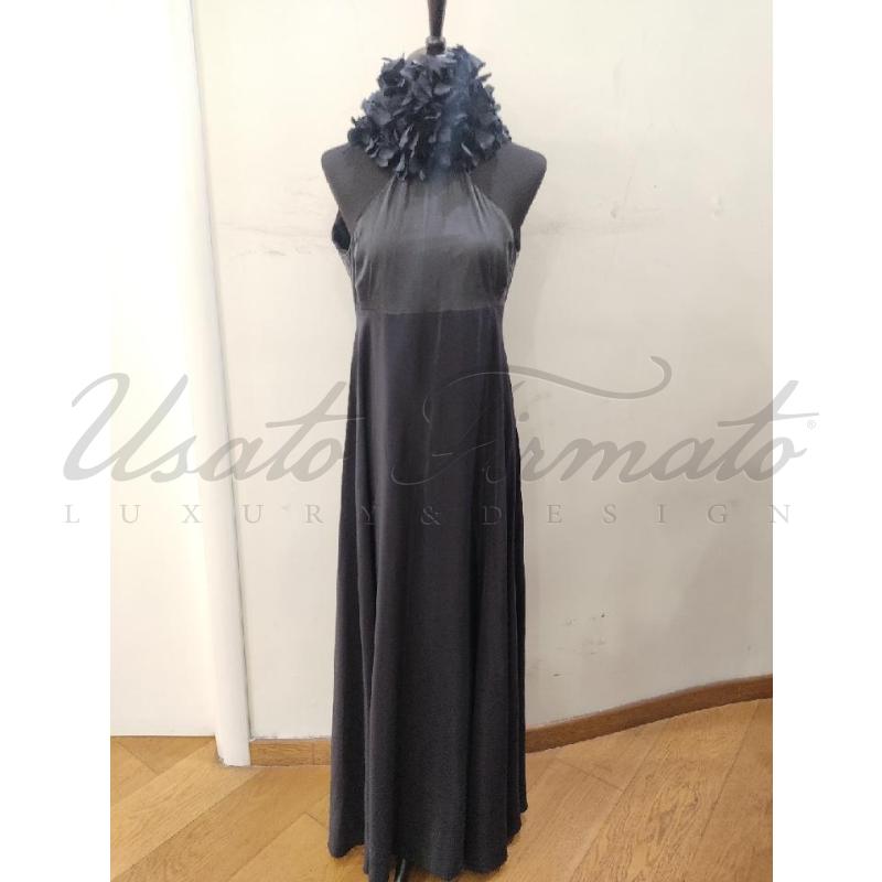 ABITO DONNA EMPORIO ARMANI NERO LUNGO TG S | Mercatino dell'Usato Roma parioli 1