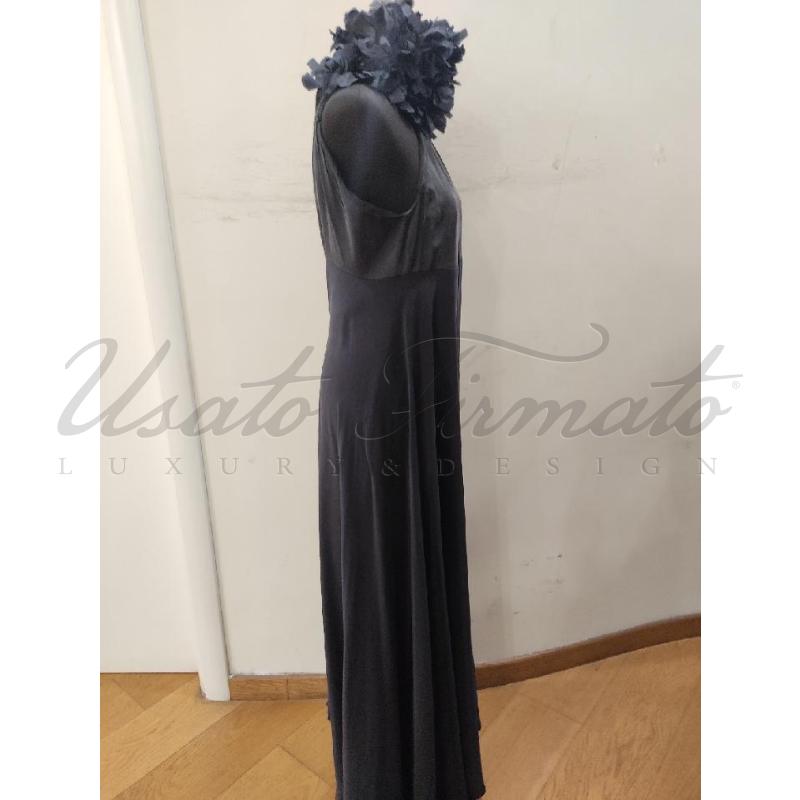 ABITO DONNA EMPORIO ARMANI NERO LUNGO TG S | Mercatino dell'Usato Roma parioli 2