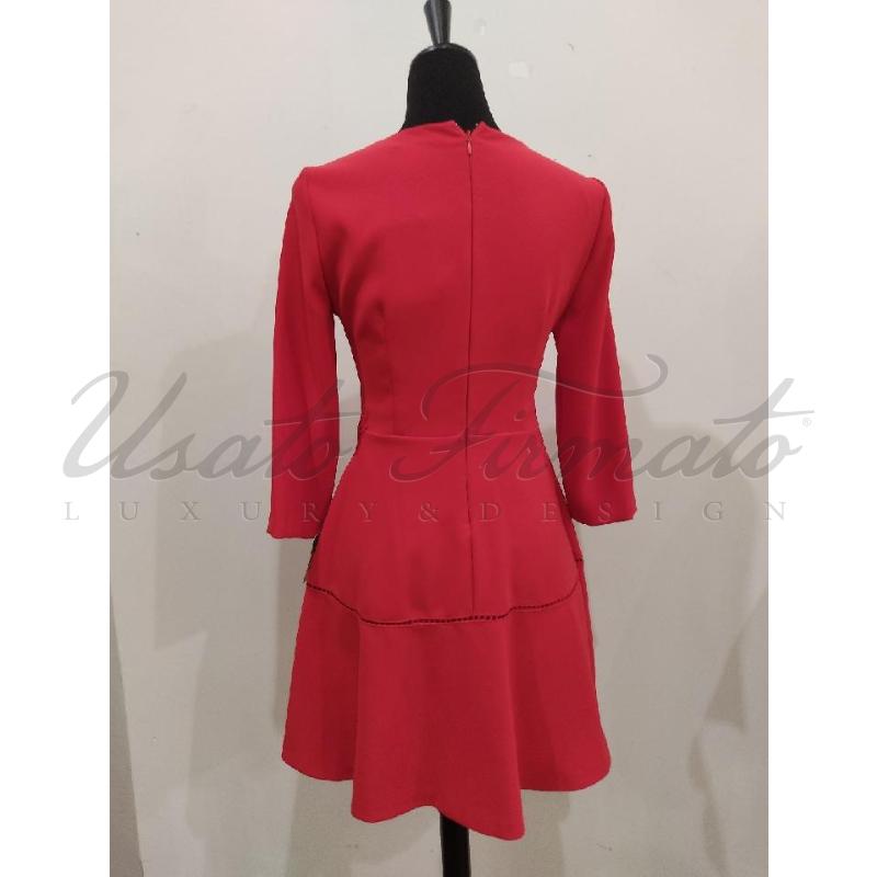 ABITO DONNA ERMANNO SCERVINO ROSSO PIZZO TG 42 | Mercatino dell'Usato Roma parioli 3