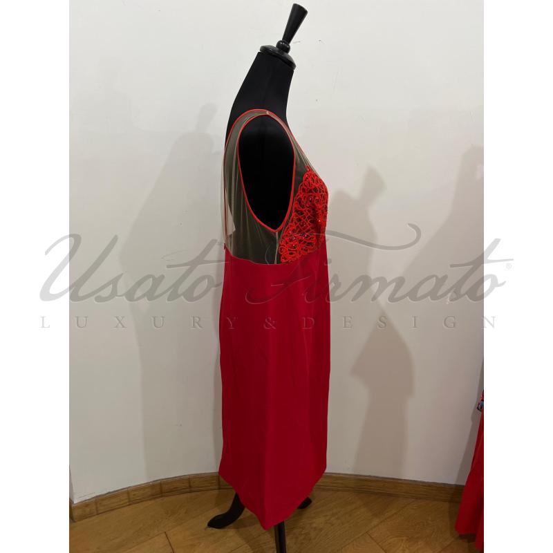 ABITO DONNA GAI MATTIOLO PAILLETTES ROSSO TG 54 | Mercatino dell'Usato Roma parioli 2