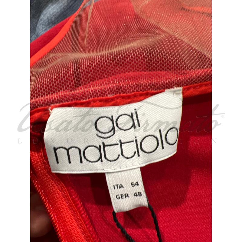 ABITO DONNA GAI MATTIOLO PAILLETTES ROSSO TG 54 | Mercatino dell'Usato Roma parioli 4