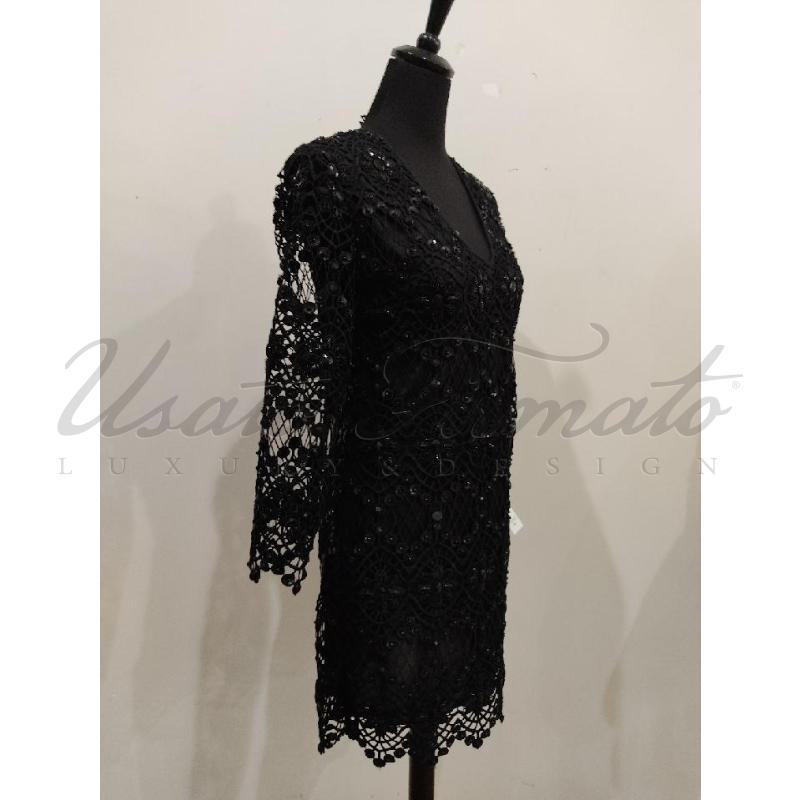 ABITO DONNA JUST CAVALLI STRASS NERO TG 40 | Mercatino dell'Usato Roma parioli 2