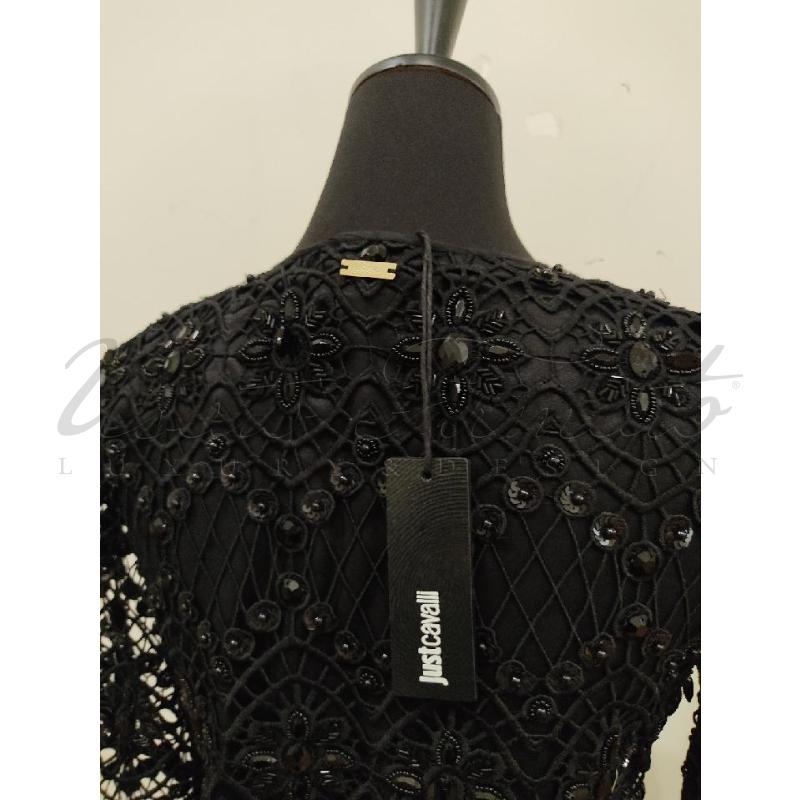 ABITO DONNA JUST CAVALLI STRASS NERO TG 40 | Mercatino dell'Usato Roma parioli 4