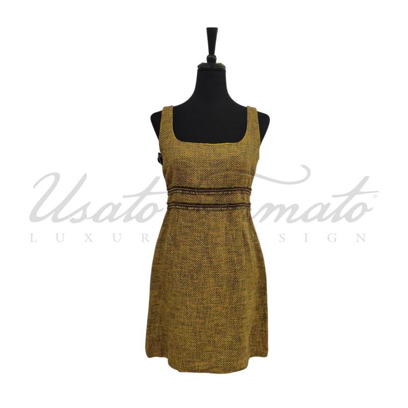 ABITO DONNA RED VALENTINO GIALLO VERDE TG 42 | Mercatino dell'Usato Roma parioli 1