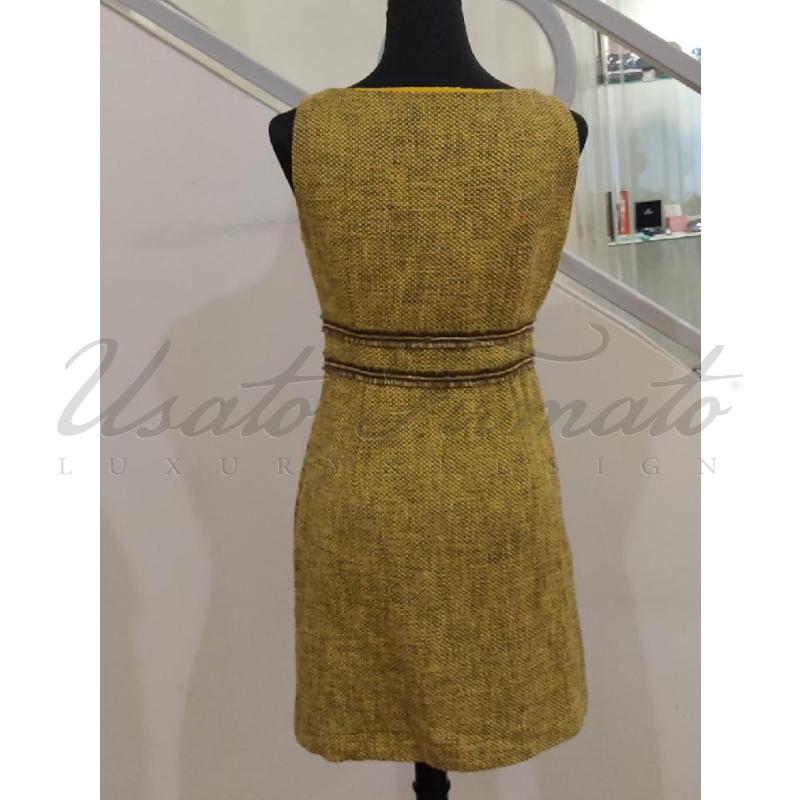 ABITO DONNA RED VALENTINO GIALLO VERDE TG 42 | Mercatino dell'Usato Roma parioli 3