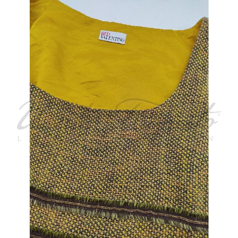 ABITO DONNA RED VALENTINO GIALLO VERDE TG 42 | Mercatino dell'Usato Roma parioli 4