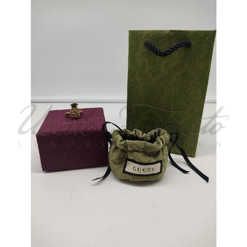 ANELLO DONNA GUCCI ANANAS STRASS | Mercatino dell'Usato Roma parioli 5