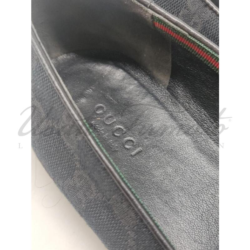 BALLERINA GUCCI MONOGRAM NERO WEB TG 38.5 | Mercatino dell'Usato Roma parioli 4