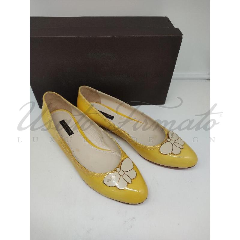 BALLERINA LOUIS VUITTON PELLE VERNIS GIALLA TG 38 1/2 | Mercatino dell'Usato Roma parioli 2