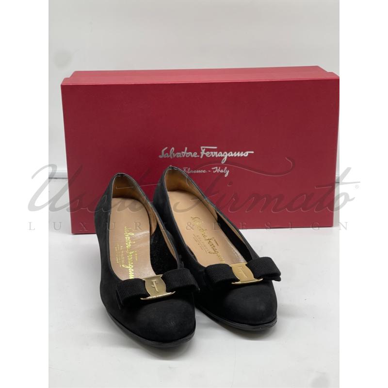 BALLERINA SALVATORE FERRAGAMO NERO FIOCCO TG 6 | Mercatino dell'Usato Roma parioli 4