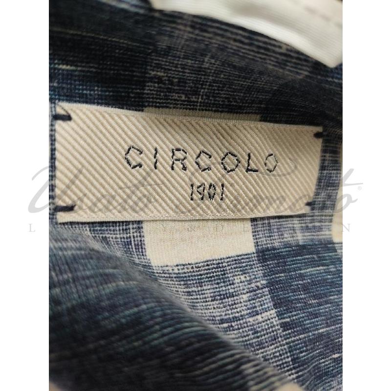 BLAZER DONNA CIRCOLO 1901 SCACCHI BIANCO BLU TG S | Mercatino dell'Usato Roma parioli 4