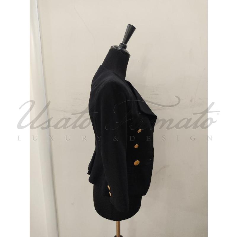 BLAZER DONNA ELISABETTA FRANCHI NERO DOPPIOPETTO TG 40 | Mercatino dell'Usato Roma parioli 2