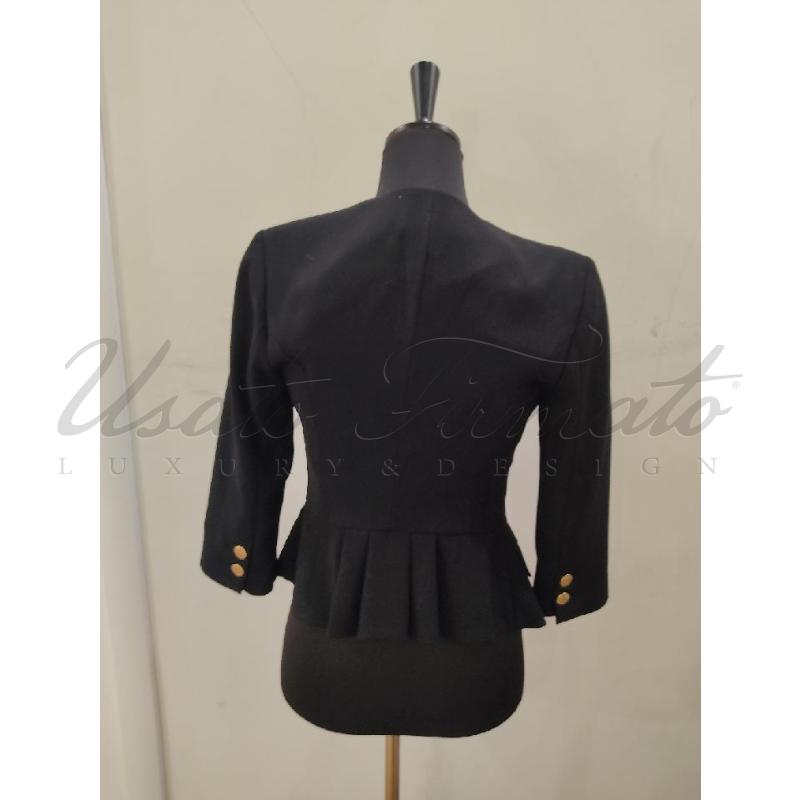 BLAZER DONNA ELISABETTA FRANCHI NERO DOPPIOPETTO TG 40 | Mercatino dell'Usato Roma parioli 3