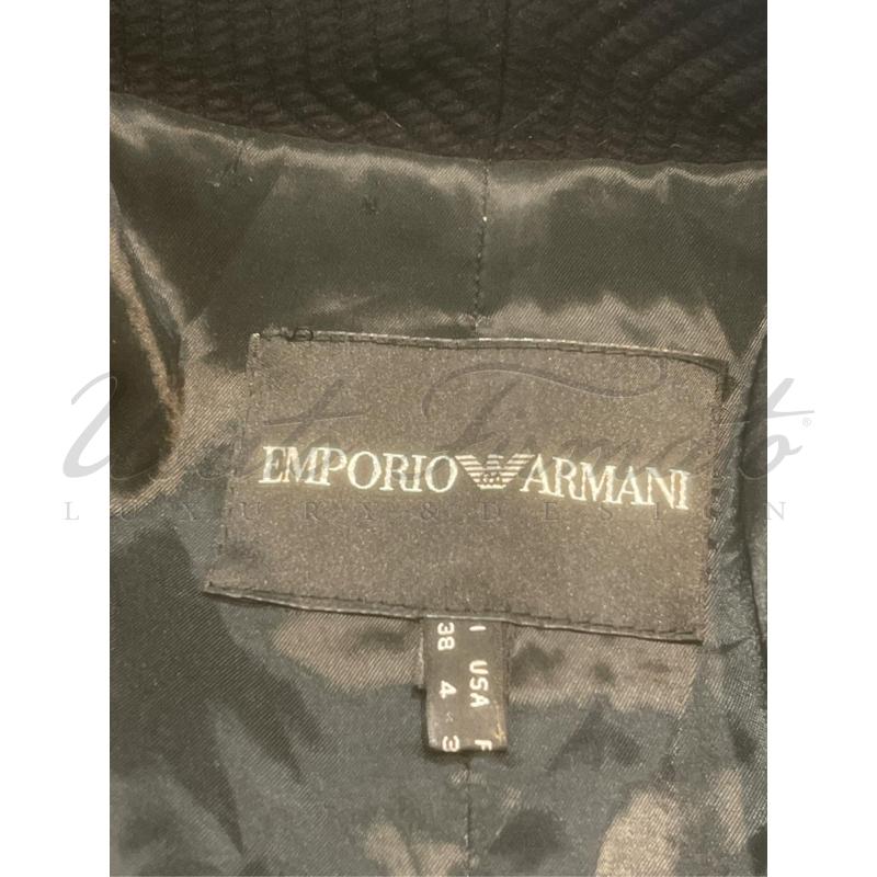 BLAZER DONNA EMPORIO ARMANI NERA TG 38 | Mercatino dell'Usato Roma parioli 4