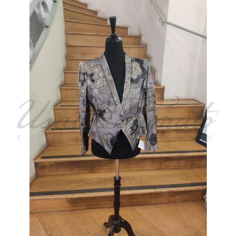 BLAZER DONNA GIORGIO ARMANI GRIGIO PERLA TG 42 | Mercatino dell'Usato Roma parioli 1