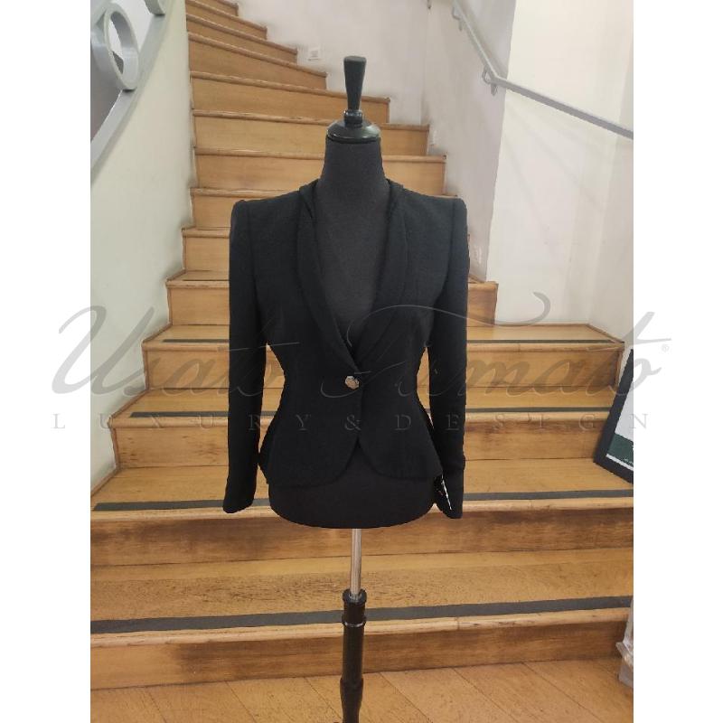 BLAZER DONNA GIORGIO ARMANI NERA TG S | Mercatino dell'Usato Roma parioli 1