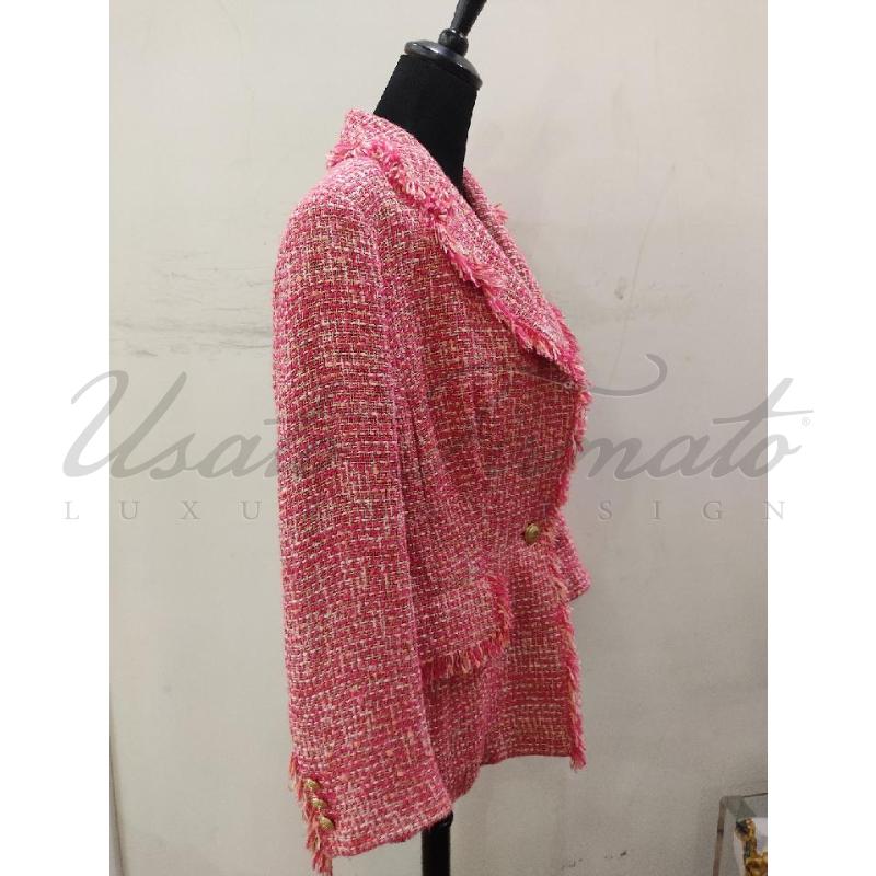 BLAZER DONNA LUISA SPAGNOLI ROSA TG. 48 | Mercatino dell'Usato Roma parioli 2
