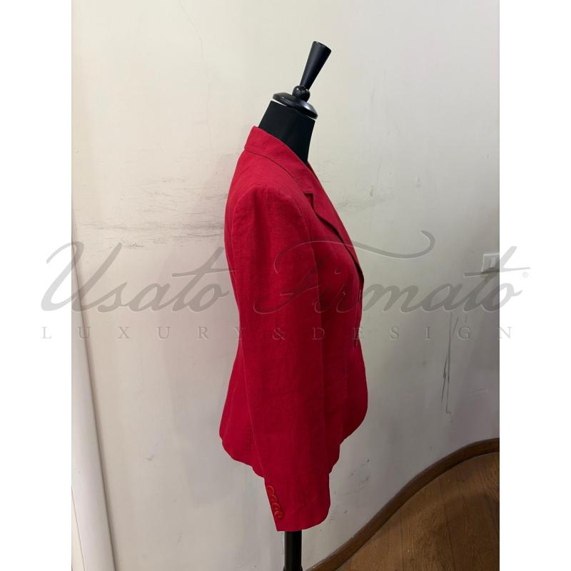 BLAZER DONNA MAX E CO LINO ROSSO TG 44 | Mercatino dell'Usato Roma parioli 2