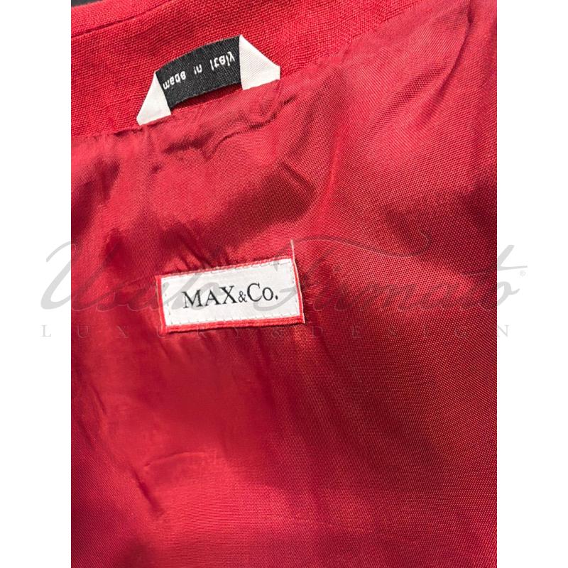 BLAZER DONNA MAX E CO LINO ROSSO TG 44 | Mercatino dell'Usato Roma parioli 4