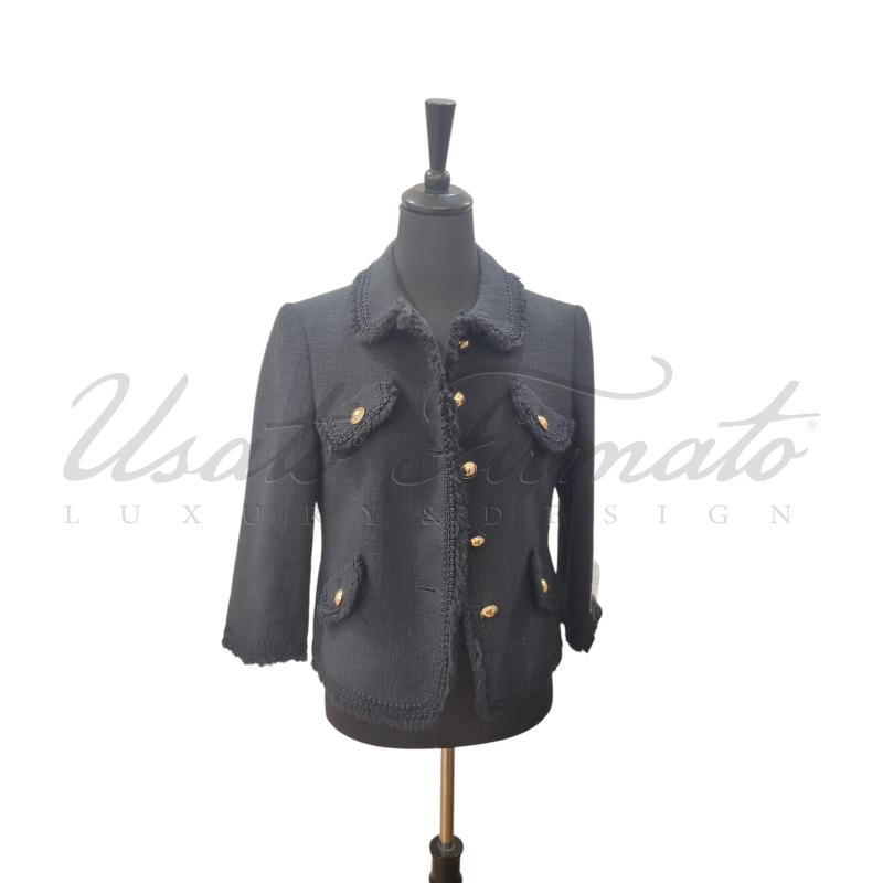 BLAZER DONNA MOSCHINO NERA TG. 42 | Mercatino dell'Usato Roma parioli 1