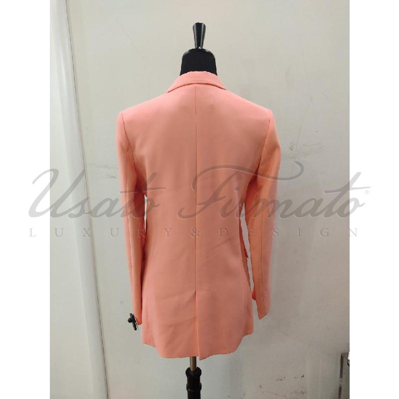 BLAZER DONNA SIMONA CORSELLINI ROSA SALMONE TG 40 | Mercatino dell'Usato Roma parioli 3
