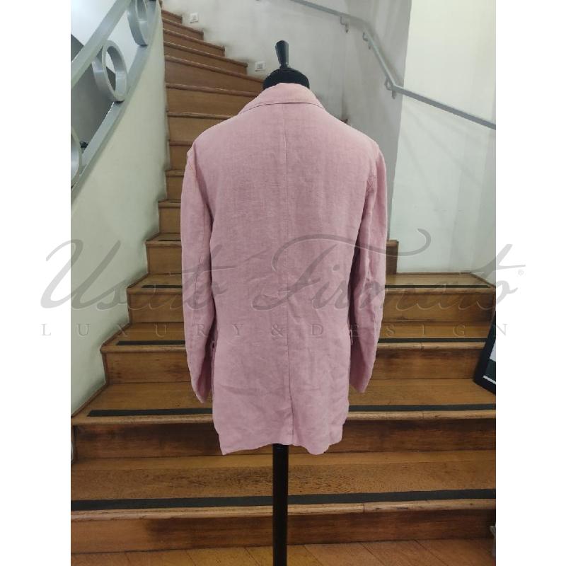 BLAZER UOMO ETRO LINO ROSA TG L | Mercatino dell'Usato Roma parioli 3