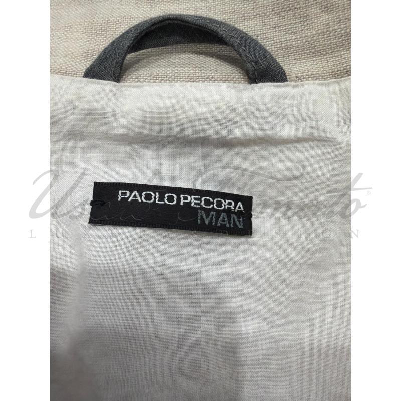 BLAZER UOMO PAOLO PECORA BEIGE TG 48  | Mercatino dell'Usato Roma parioli 4