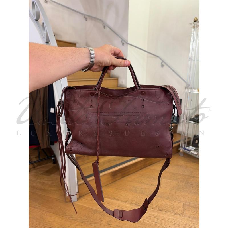 BORSA BALENCIAGA BLACKOUT CITY BORDEAUX PELLE 535269 | Mercatino dell'Usato Roma parioli 5