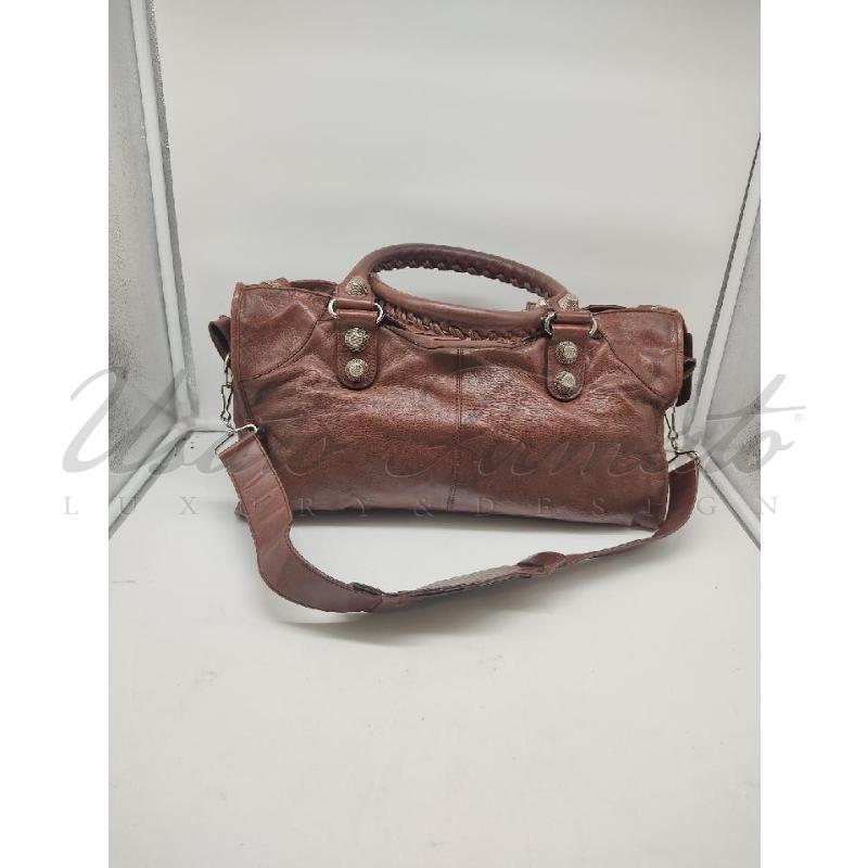 BORSA BALENCIAGA CITY MARRONE PELLE 173032.001013 | Mercatino dell'Usato Roma parioli 2