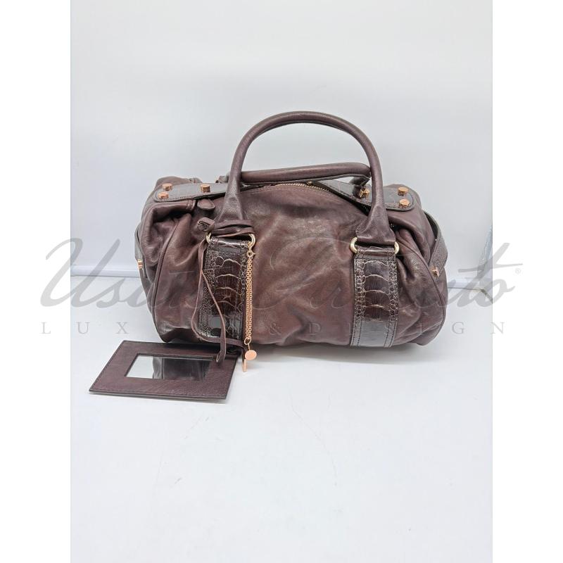 BORSA BALENCIAGA MARRONE PELLE 213040 | Mercatino dell'Usato Roma parioli 1