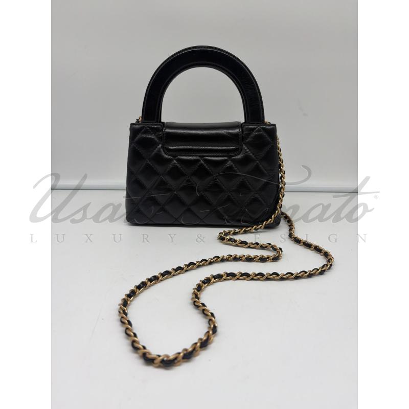 BORSA CHANEL MINI KELLY NERA CC ORO PNAE2GAG | Mercatino dell'Usato Roma parioli 2