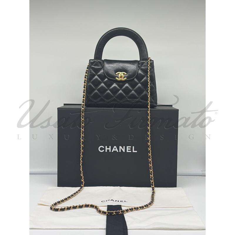 BORSA CHANEL MINI KELLY NERA CC ORO PNAE2GAG | Mercatino dell'Usato Roma parioli 3