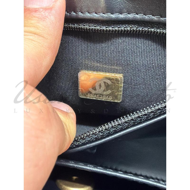 BORSA CHANEL MINI KELLY NERA CC ORO PNAE2GAG | Mercatino dell'Usato Roma parioli 4