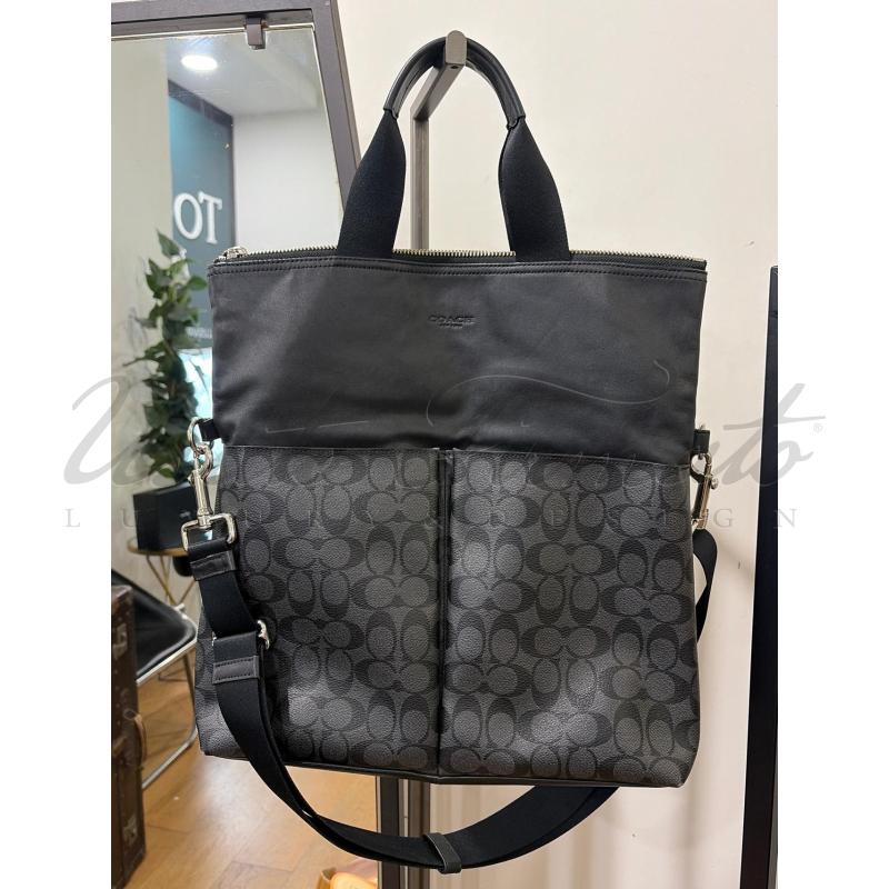 BORSA COACH PELLE NERA | Mercatino dell'Usato Roma parioli 1