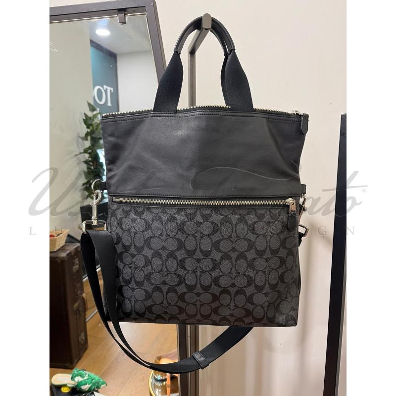 BORSA COACH PELLE NERA | Mercatino dell'Usato Roma parioli 2