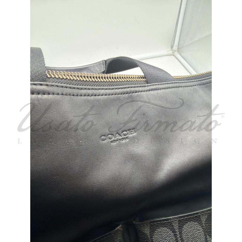 BORSA COACH PELLE NERA | Mercatino dell'Usato Roma parioli 3