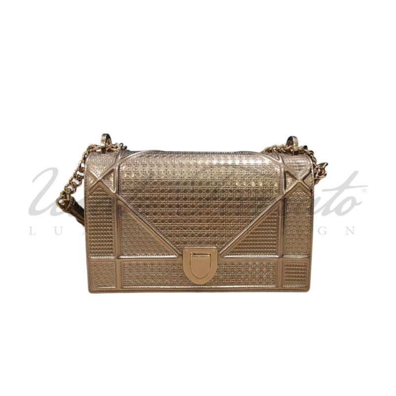 BORSA DIOR DIORAMA VERNICE ORO 09BO0177 | Mercatino dell'Usato Roma parioli 1