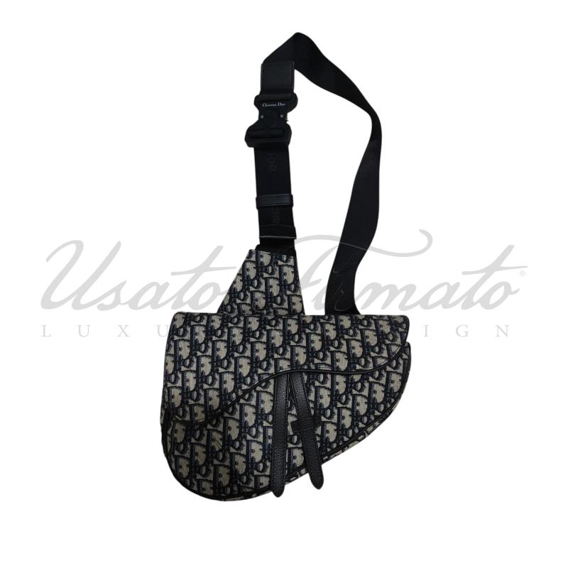 BORSA DIOR SUDDLE JACQUARD OBLIQUE 19BO0169 | Mercatino dell'Usato Roma parioli 1