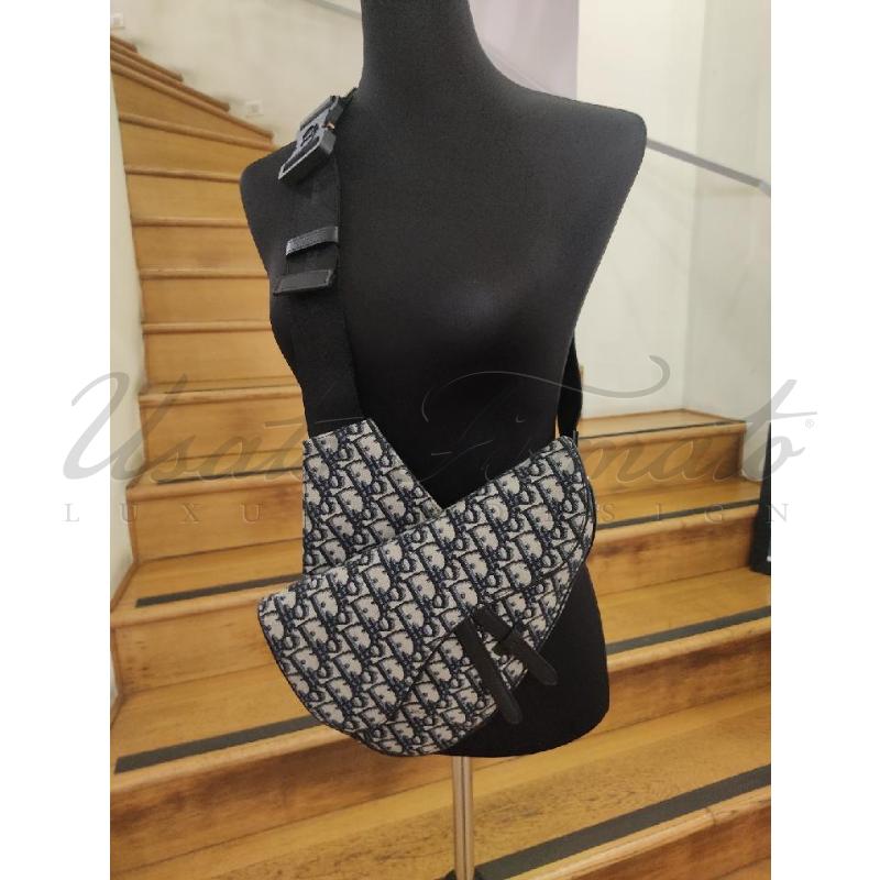 BORSA DIOR SUDDLE JACQUARD OBLIQUE 19BO0169 | Mercatino dell'Usato Roma parioli 5