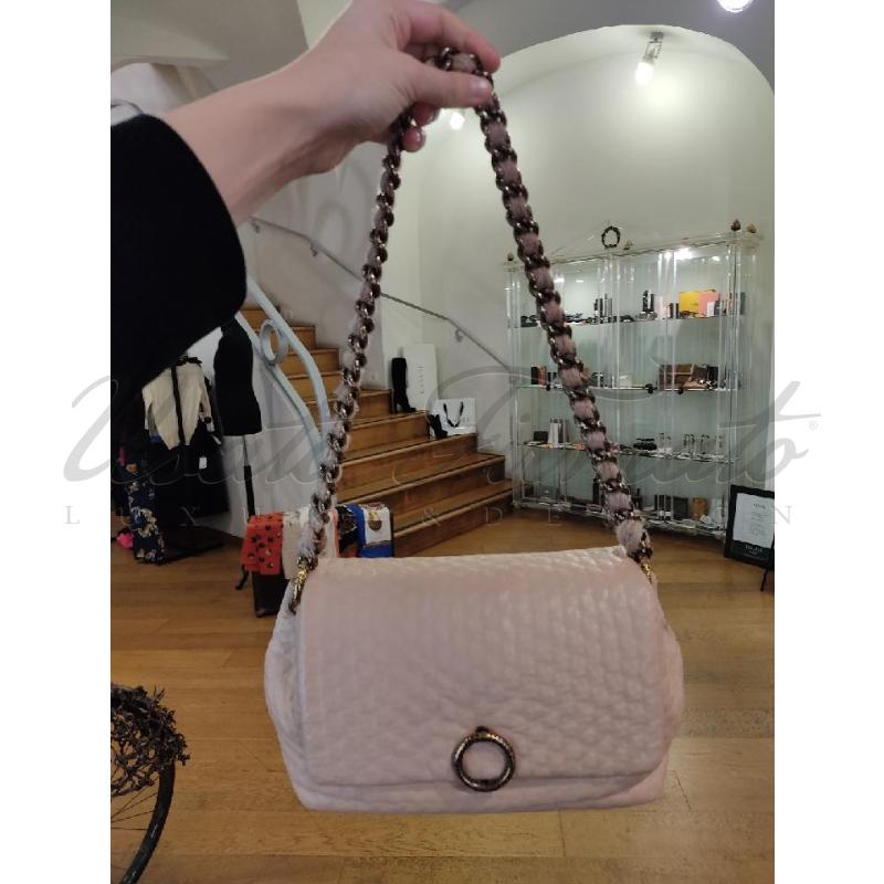 BORSA DONNA AGNONA ROSA PELLE  | Mercatino dell'Usato Roma parioli 4
