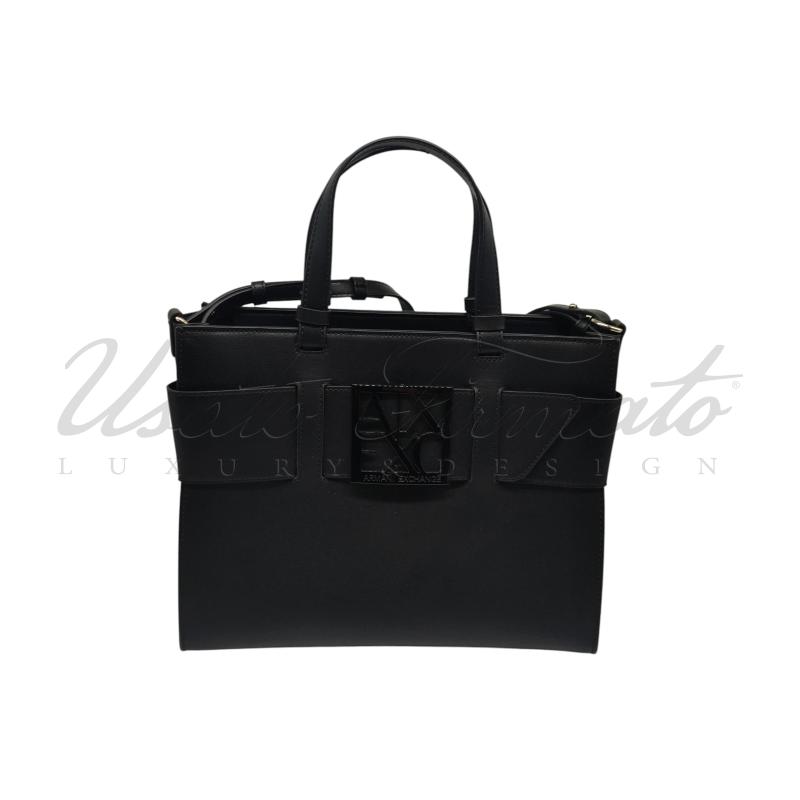 BORSA DONNA ARMANI EXCHANGE NERA  | Mercatino dell'Usato Roma parioli 1