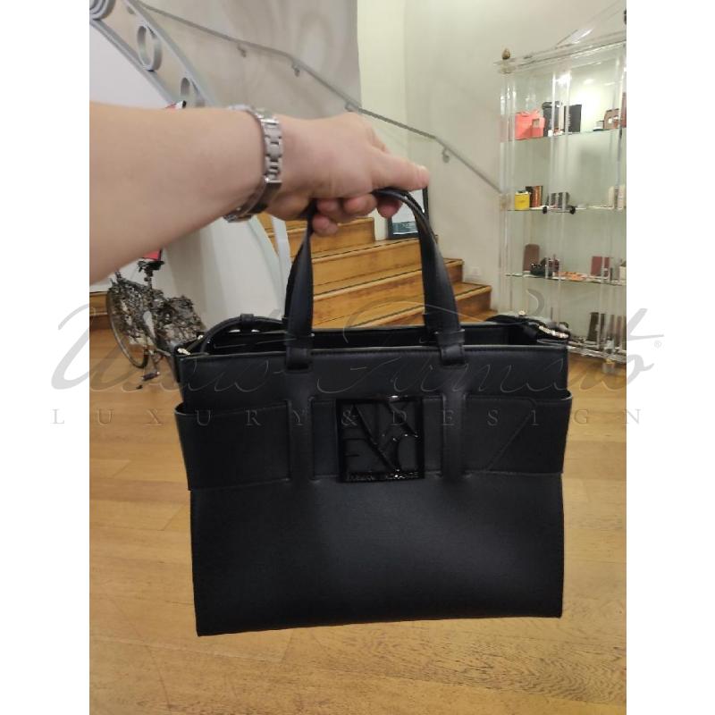 BORSA DONNA ARMANI EXCHANGE NERA  | Mercatino dell'Usato Roma parioli 5