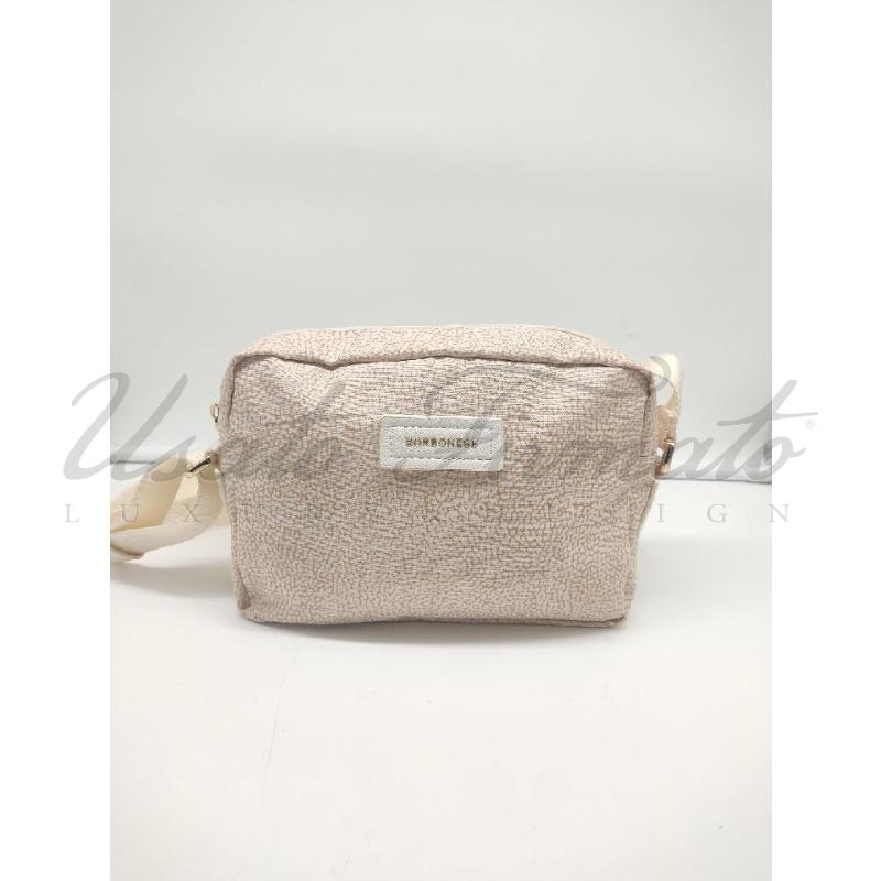 BORSA DONNA BORBONESE BEIGE TRACOLLA | Mercatino dell'Usato Roma parioli 1