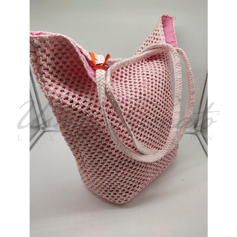 BORSA DONNA CAMPO MARZIO ROSA TRAFORATA  | Mercatino dell'Usato Roma parioli 2