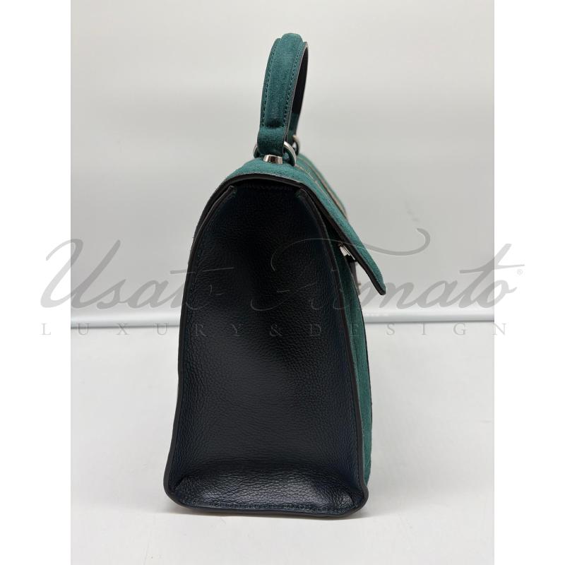 BORSA DONNA COCCINELLE VERDE LIMITED ESOTICA CAMOSCIO  | Mercatino dell'Usato Roma parioli 2