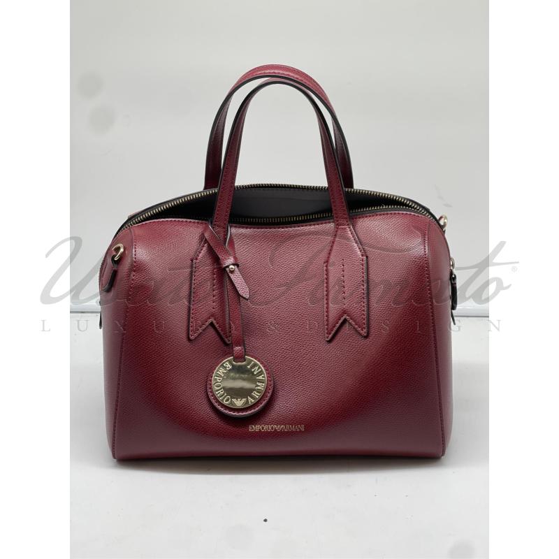 BORSA DONNA EMPORIO ARMANI BORDEAUX | Mercatino dell'Usato Roma parioli 1