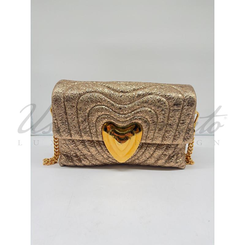 BORSA DONNA ESCADA DORATA CUORE | Mercatino dell'Usato Roma parioli 1
