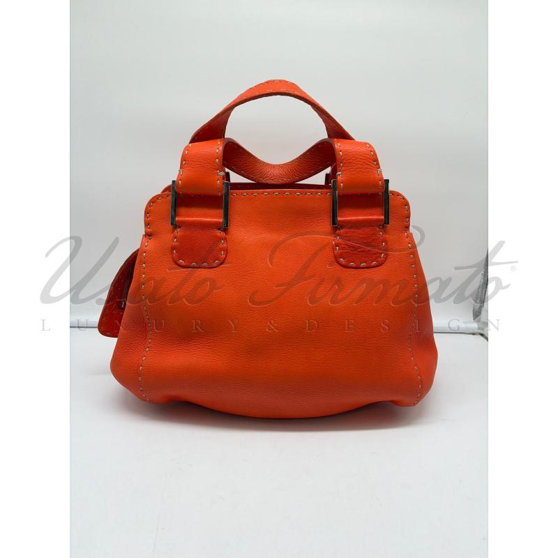 BORSA DONNA FENDI VINTAGE ARANCIO SELLERIA | Mercatino dell'Usato Roma parioli 1